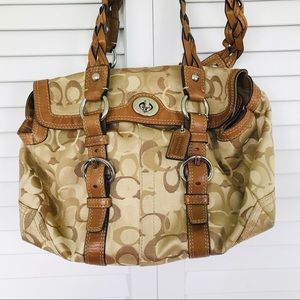 Coach Chelsea Optic Signature Satchel
